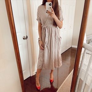 URBAN OUTFITTERS cotton wrap dress